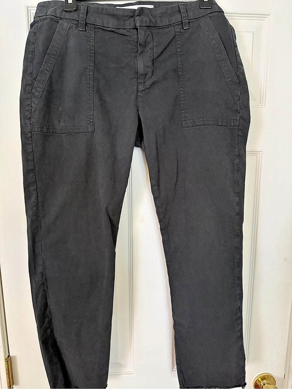 Frank & Eileen Wicklow Italian Chino Straight Leg Pants 10 Black